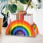 Preview: 360Home Regenbogen Acryl Stifthalter Box Stiftköcher Schreibtisch organizer